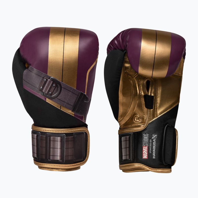 Boxerské rukavice Hayabusa Marvel's Batroc purple/gold