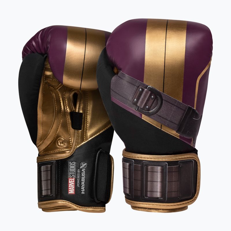 Boxerské rukavice Hayabusa Marvel's Batroc purple/gold 2