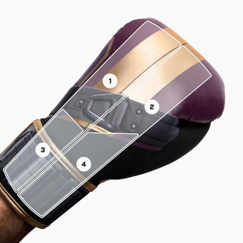 Boxerské rukavice Hayabusa Marvel's Batroc purple/gold 8