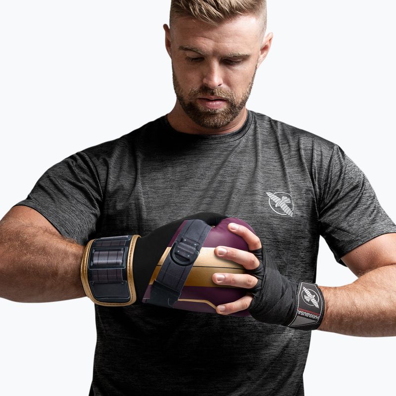 Boxerské rukavice Hayabusa Marvel's Batroc purple/gold 10