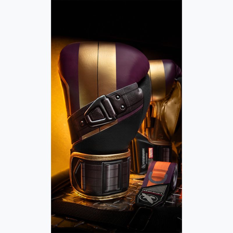 Boxerské rukavice Hayabusa Marvel's Batroc purple/gold 12