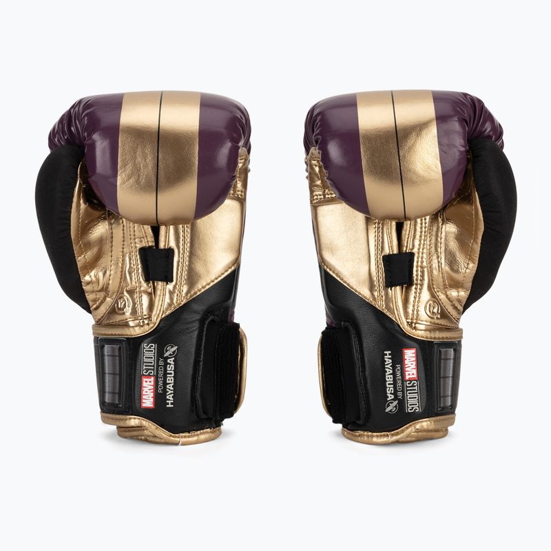 Boxerské rukavice Hayabusa Marvel's Batroc purple/gold 3