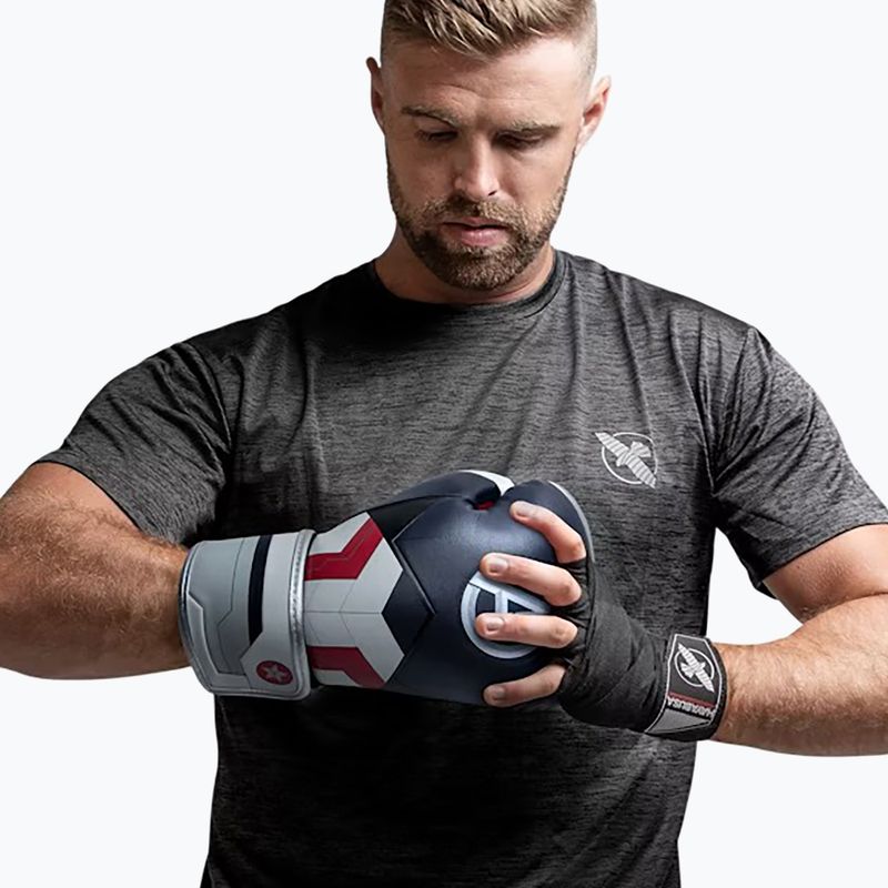 Boxerské rukavice Hayabusa  Marvel's Captain America silver/blue 3