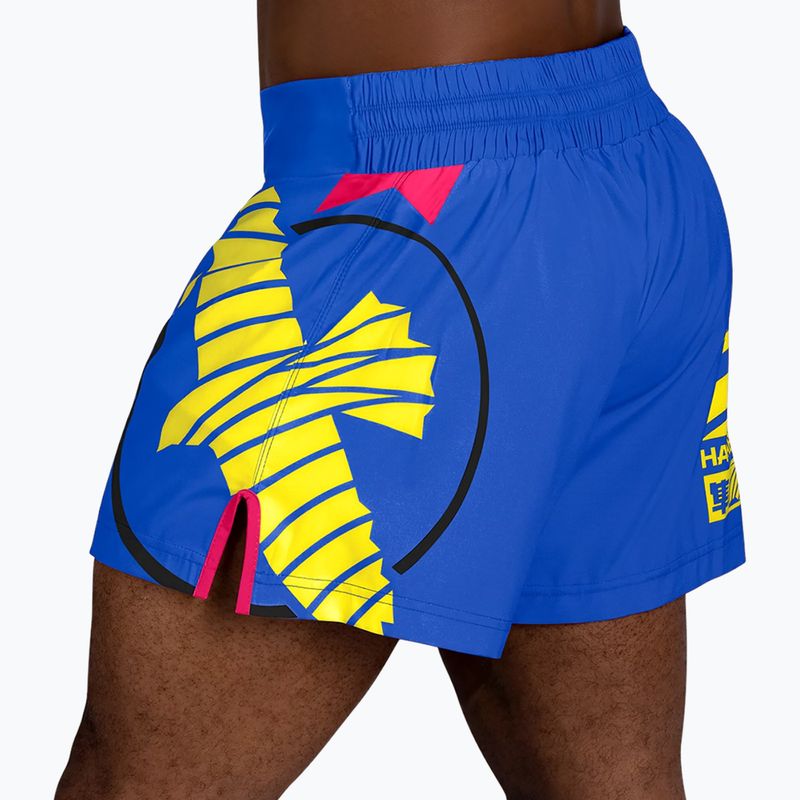 Pánské tréninkové šortky Hayabusa Icon Kickboxing blue/yellow 3
