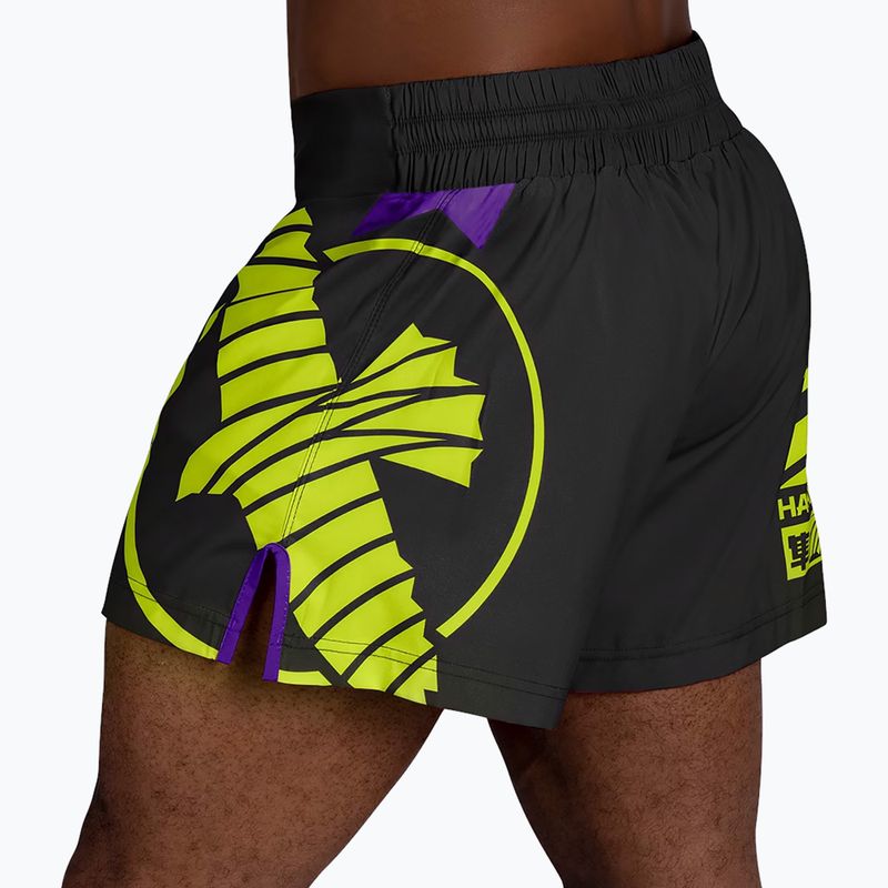 Pánské šortky Hayabusa Icon Kickboxing black/yellow 3