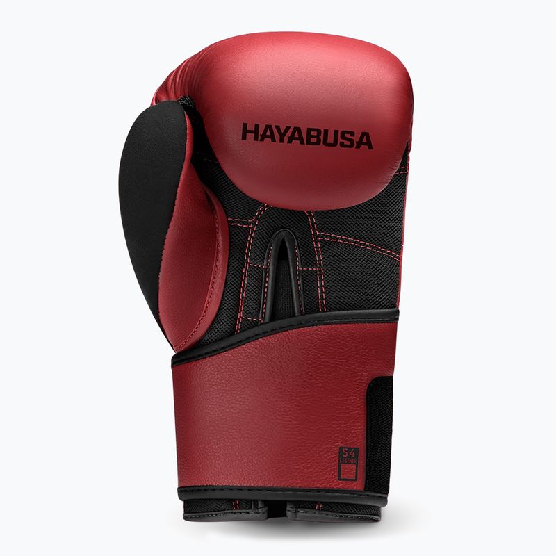 Boxerské rukavice Hayabusa S4 Leather red 3