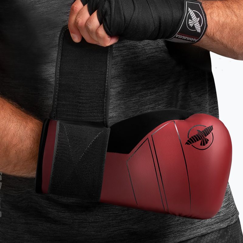 Boxerské rukavice Hayabusa S4 Leather red 7