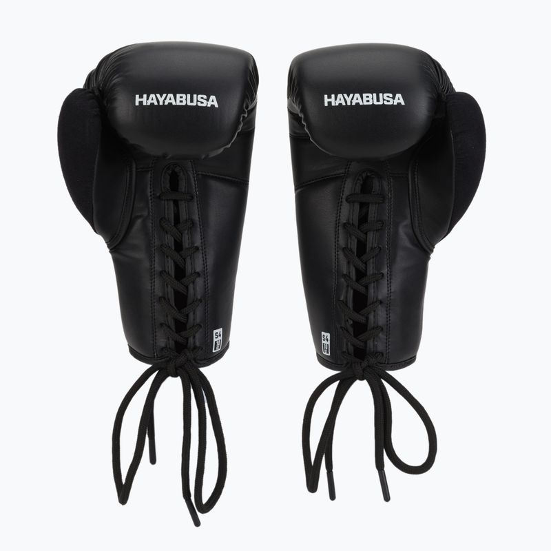 Hayabusa S4 Lace Up boxerské rukavice bílé S4LACBG-BK 2