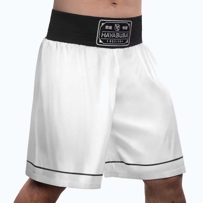 Tréninkové šortky Hayabusa Pro Boxing white 2