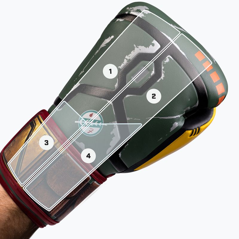 Boxerské rukavice Hayabusa Star Wars Boba Fett green/yellow 13