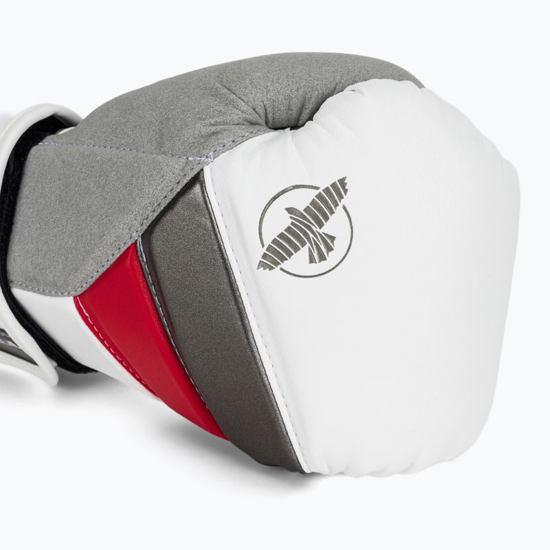 Boxerské rukavice Hayabusa T3 white/red 5