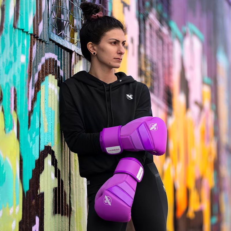 Boxerské rukavice Hayabusa T3 Neon neon purple 6