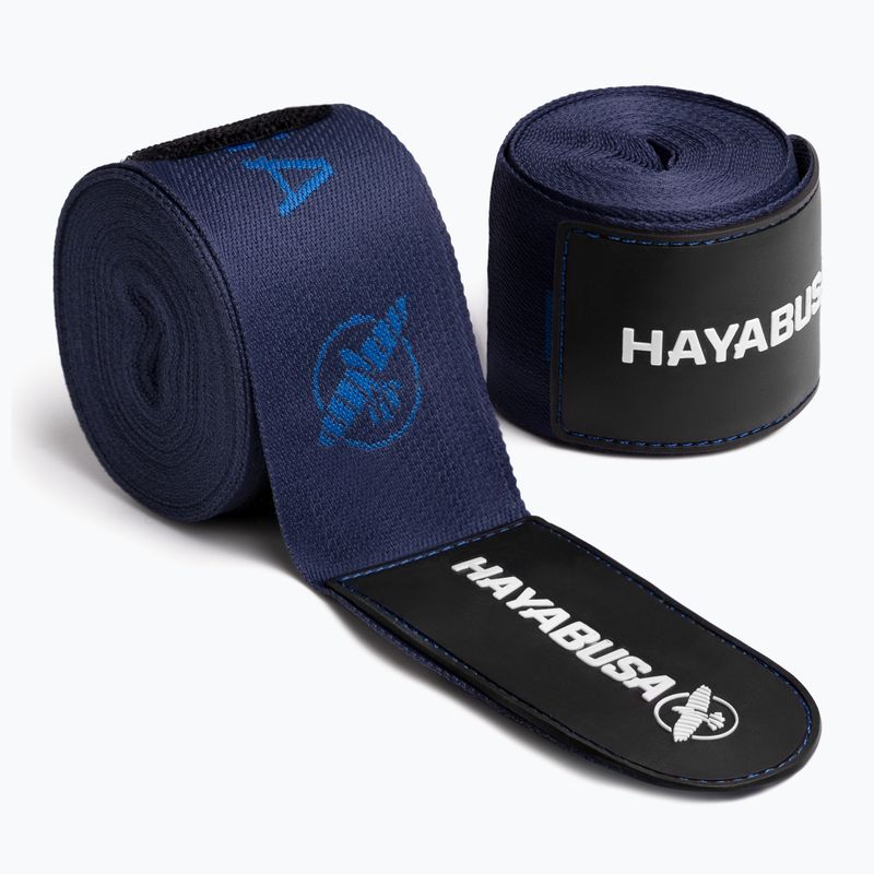 Boxerské bandáže Hayabusa Deluxe Jacquard Handwraps 450 cm blue