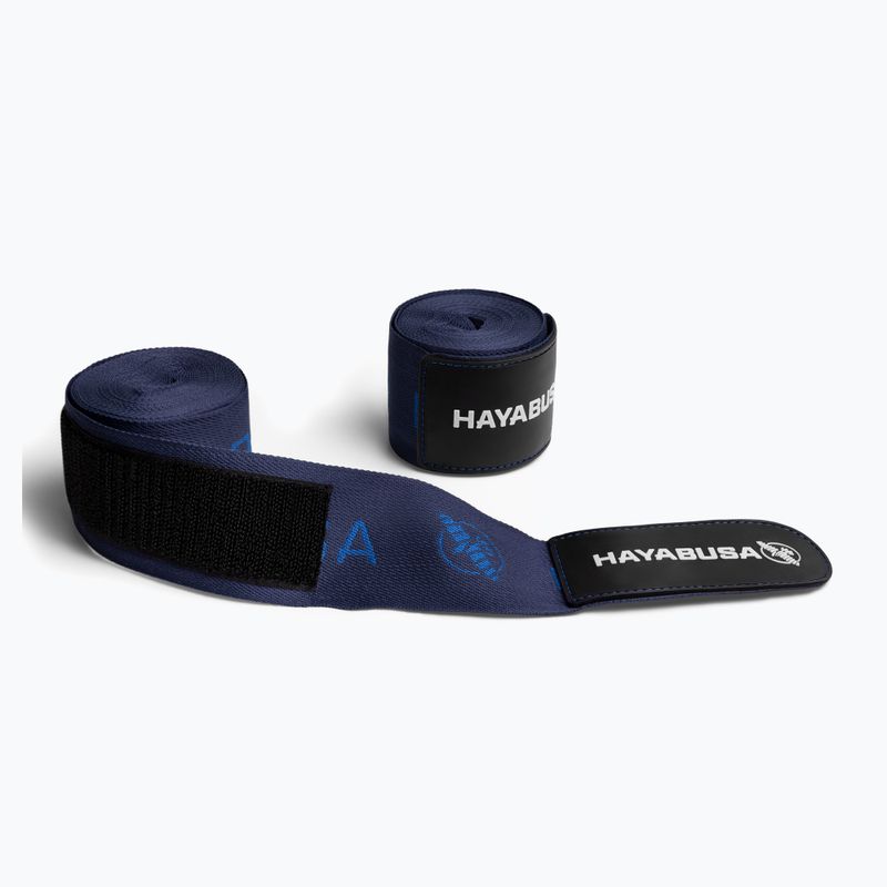 Boxerské bandáže Hayabusa Deluxe Jacquard Handwraps 450 cm blue 2