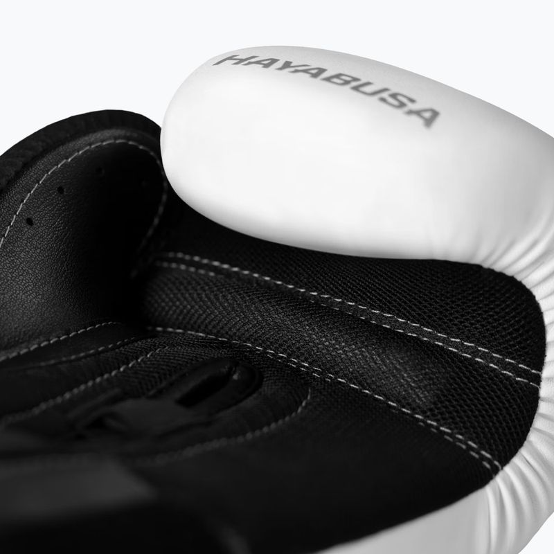 Boxerské rukavice Hayabusa E1 Boxing white/silver 3
