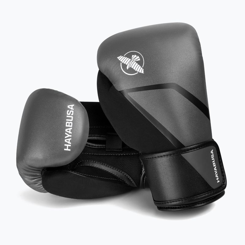 Boxovací rukavice Hayabusa E1 Boxing grey/black 6