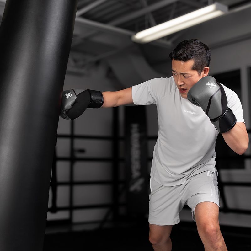 Boxovací rukavice Hayabusa E1 Boxing grey/black 15