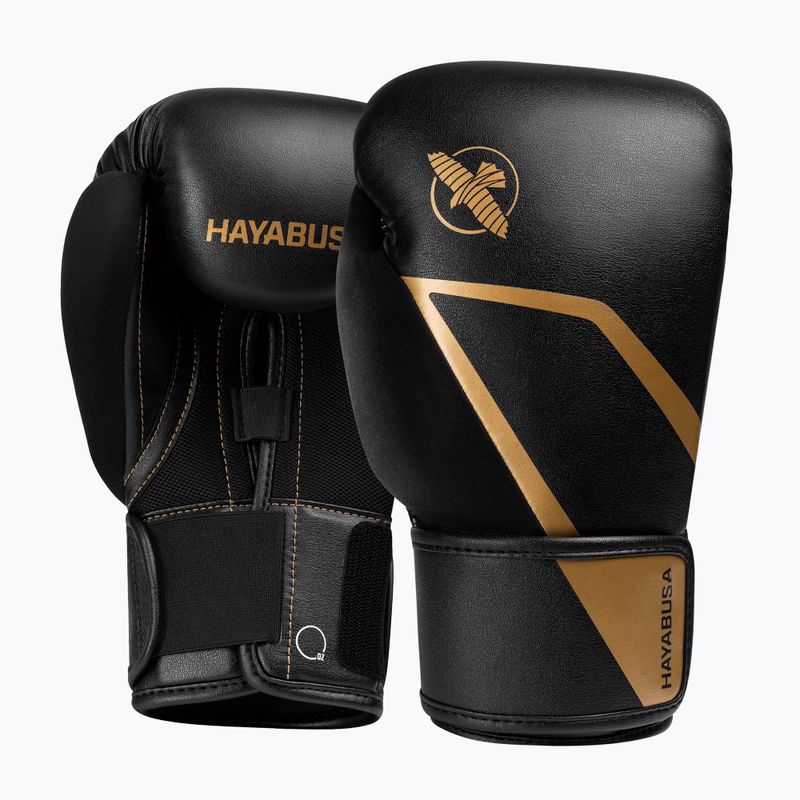 Boxerské rukavice Hayabusa E1 Boxing black/gold 2