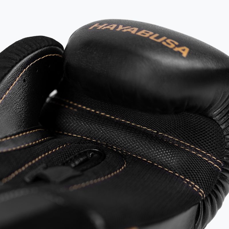 Boxerské rukavice Hayabusa E1 Boxing black/gold 7