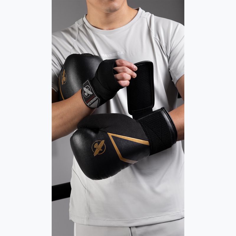 Boxerské rukavice Hayabusa E1 Boxing black/gold 11