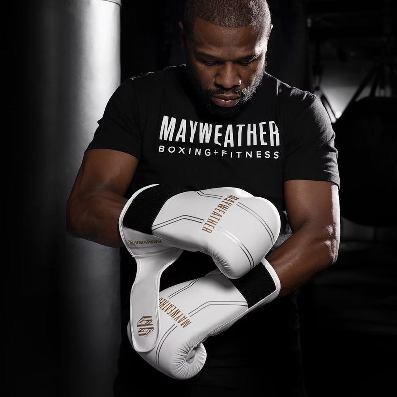 Boxerské rukavice Hayabusa Mayweather Contender white/gold 6