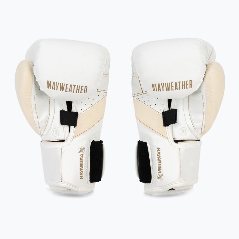Boxerské rukavice Hayabusa Mayweather Champ white/gold 3