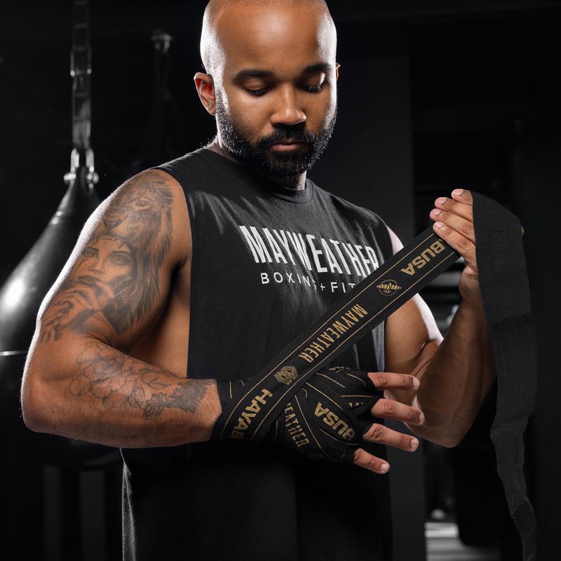 Boxerské bandáže Hayabusa Mayweather Stretch Hand Wraps 450 g black/gold 6