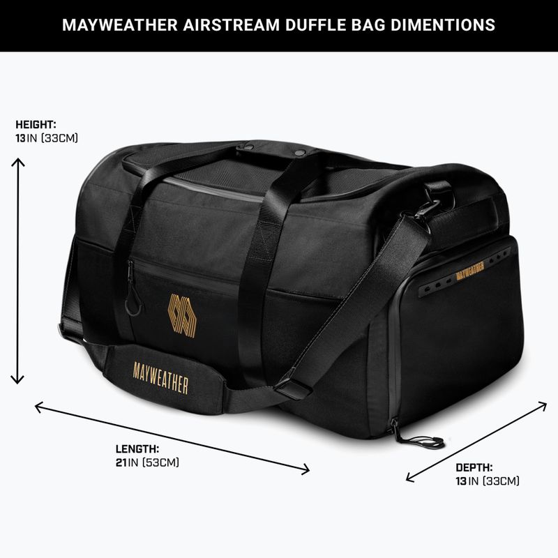 Sportovní taška Hayabusa Mayweather Airstream Duffle Bag 50 l black/gold 3