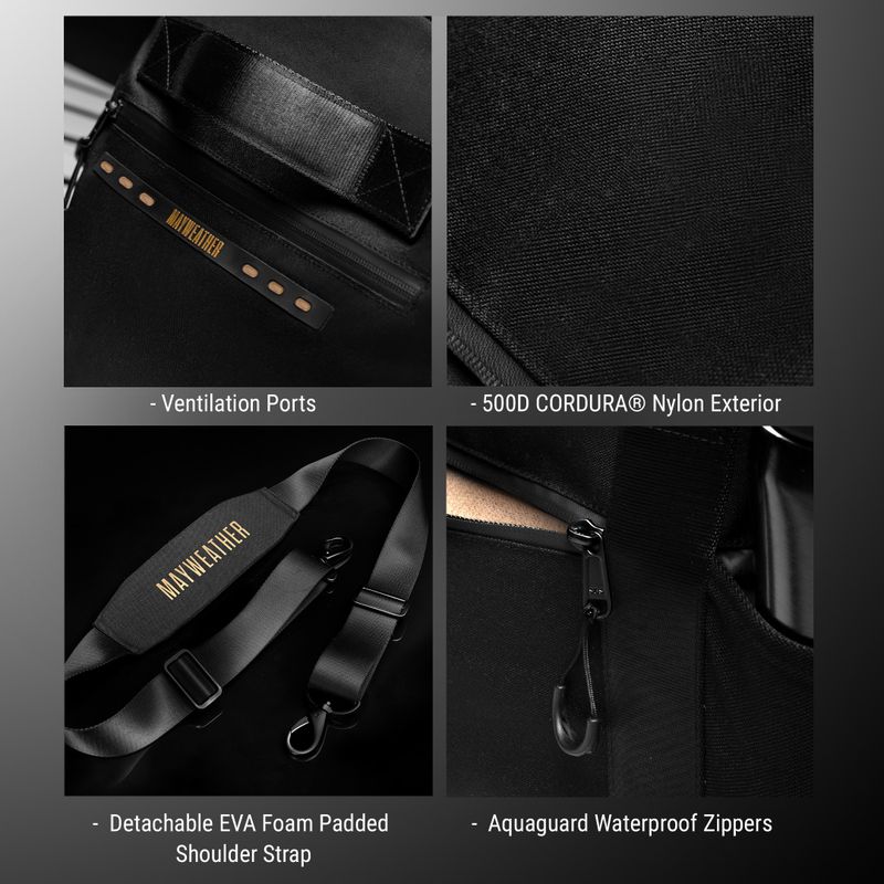 Sportovní taška Hayabusa Mayweather Airstream Duffle Bag 50 l black/gold 10