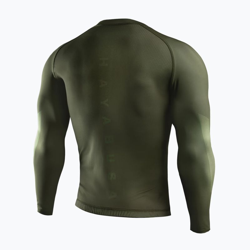 Pánský rashguard s dlouhým rukávem Hayabusa Core Rash Guard green 2