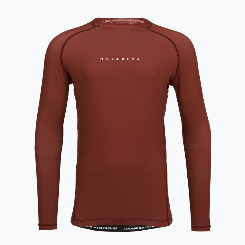 Pánský rashguard s dlouhým rukávem Hayabusa Core Rash Guard red