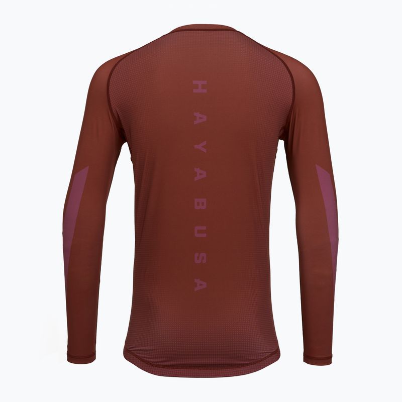 Pánský rashguard s dlouhým rukávem Hayabusa Core Rash Guard red 2