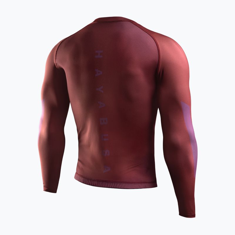 Pánský rashguard s dlouhým rukávem Hayabusa Core Rash Guard red 2