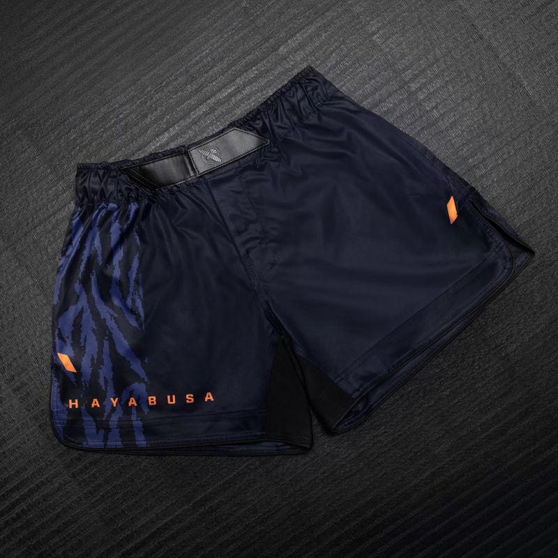 Pánské tréninkové šortky Hayabusa Apex Fight Mid navy/orange 3