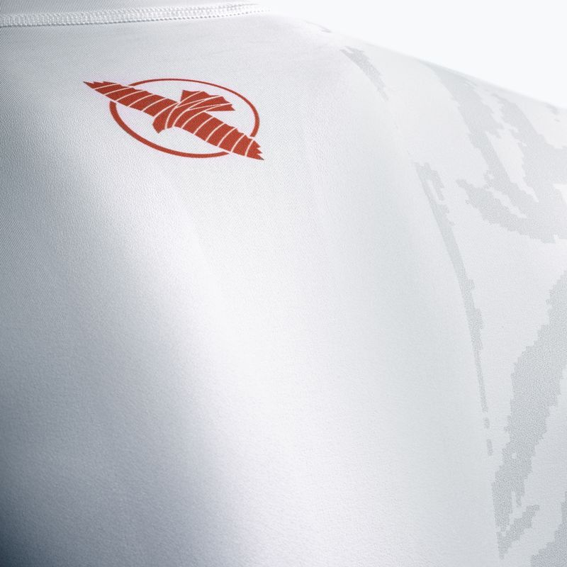 Pánský rashguard Longsleeve Hayabusa Apex Rash Guard white/coral 5