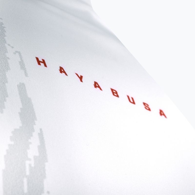 Pánský rashguard Longsleeve Hayabusa Apex Rash Guard white/coral 6