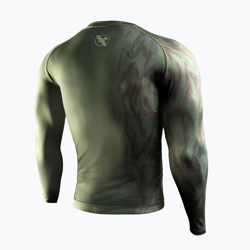 Pánský rashguard s dlouhým rukávem Hayabusa Apex Rash Guard green 2