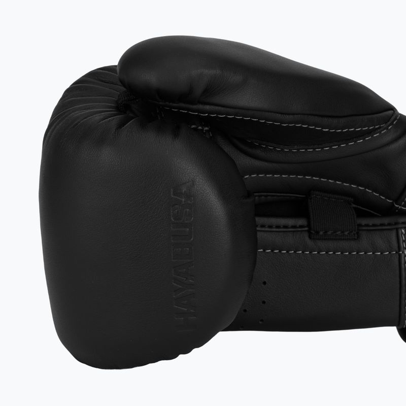 Boxerské rukavice Hayabusa E1 Leather black 7