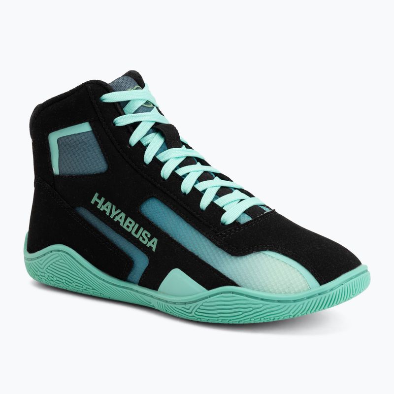 Boxerské boty Hayabusa Surge black/cyan