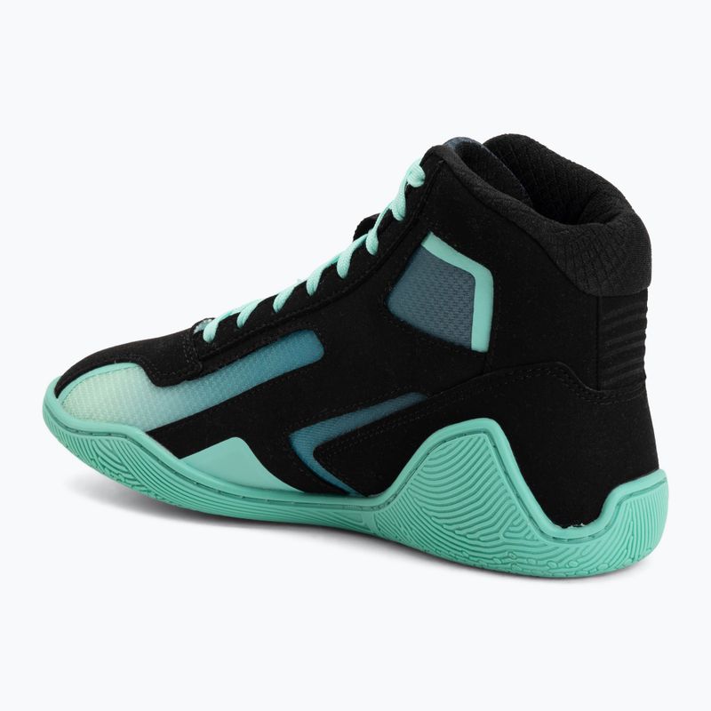 Boxerské boty Hayabusa Surge black/cyan 3