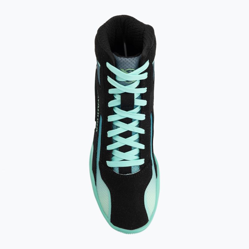 Boxerské boty Hayabusa Surge black/cyan 5