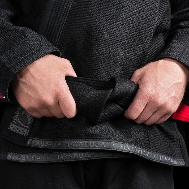 Kimono GI pro brazilské jiu-jitsu Hayabusa Lightweight black 8