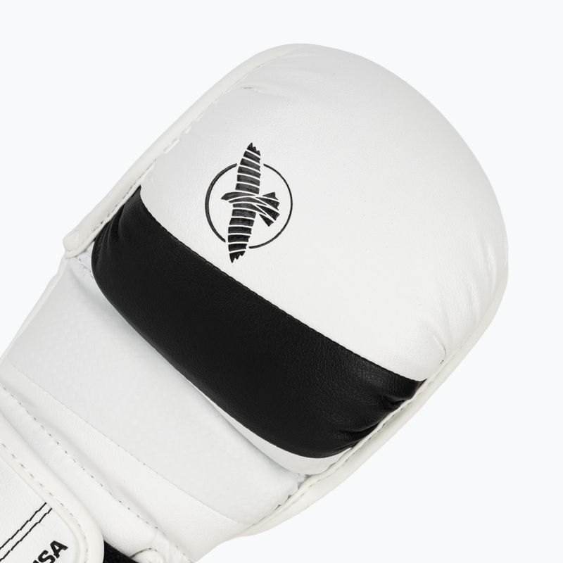 Grapplingové rukavice Hayabusa T3 Hybrid white/black 5