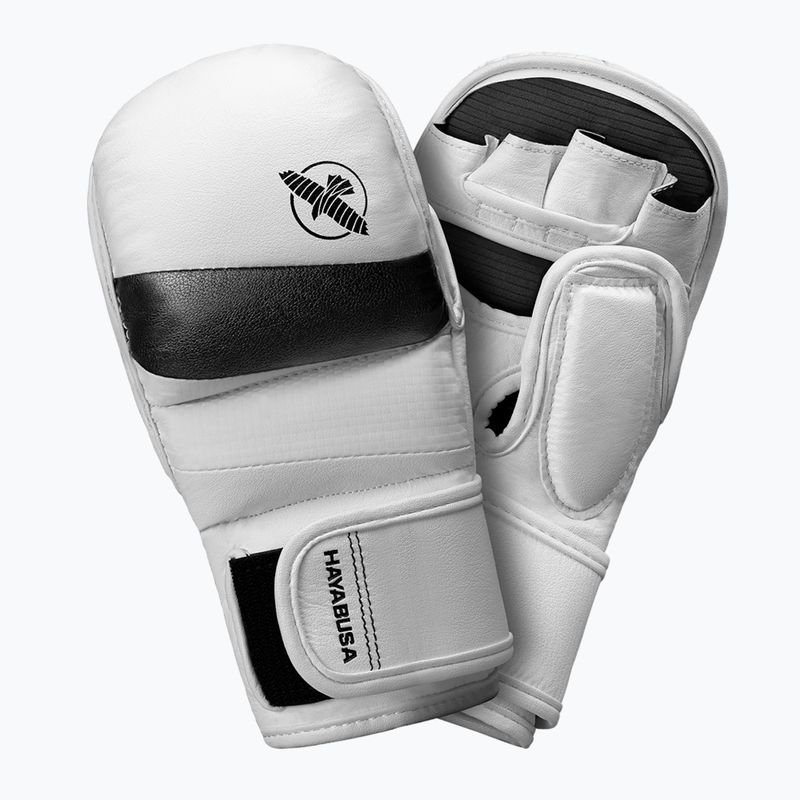 Grapplingové rukavice Hayabusa T3 Hybrid white/black