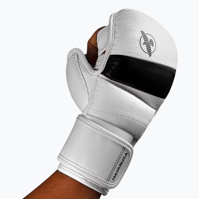 Grapplingové rukavice Hayabusa T3 Hybrid white/black 4