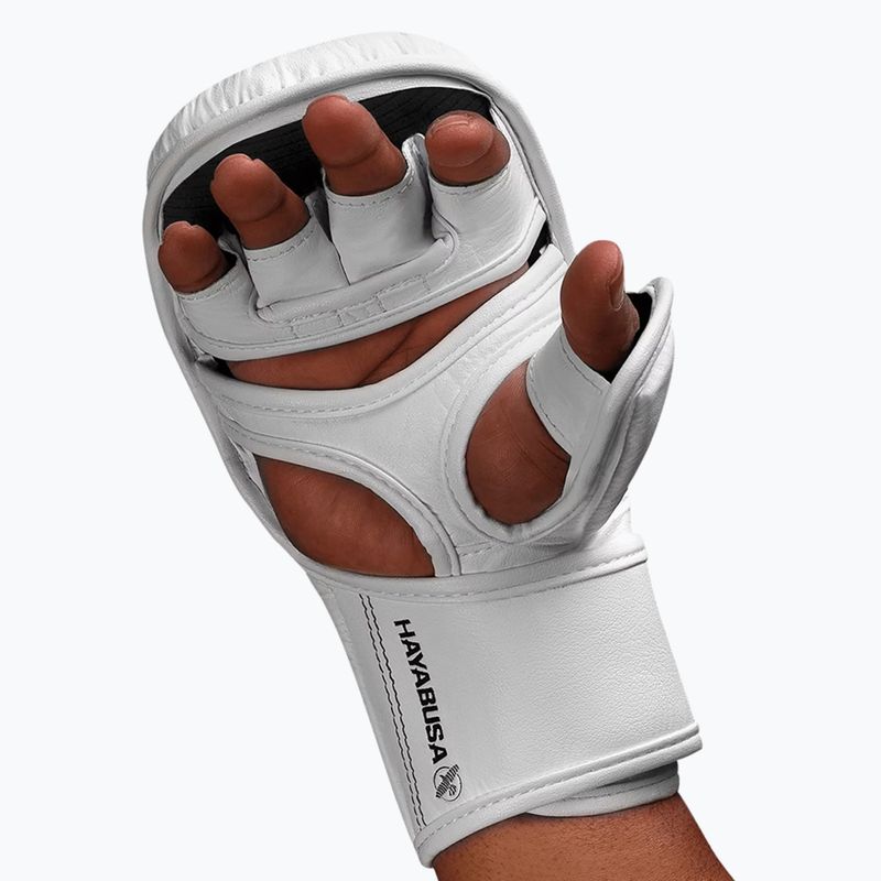 Grapplingové rukavice Hayabusa T3 Hybrid white/black 6
