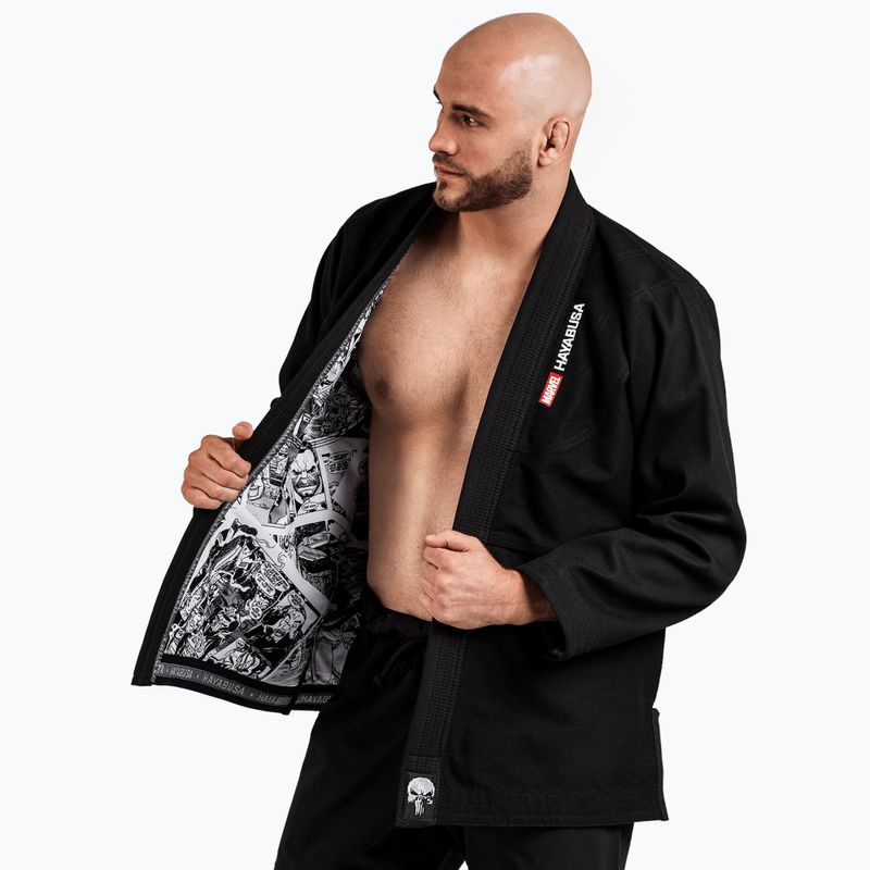 Kimono pro brazilské jiu-jitsu Hayabusa Marvel The Punisher black 6