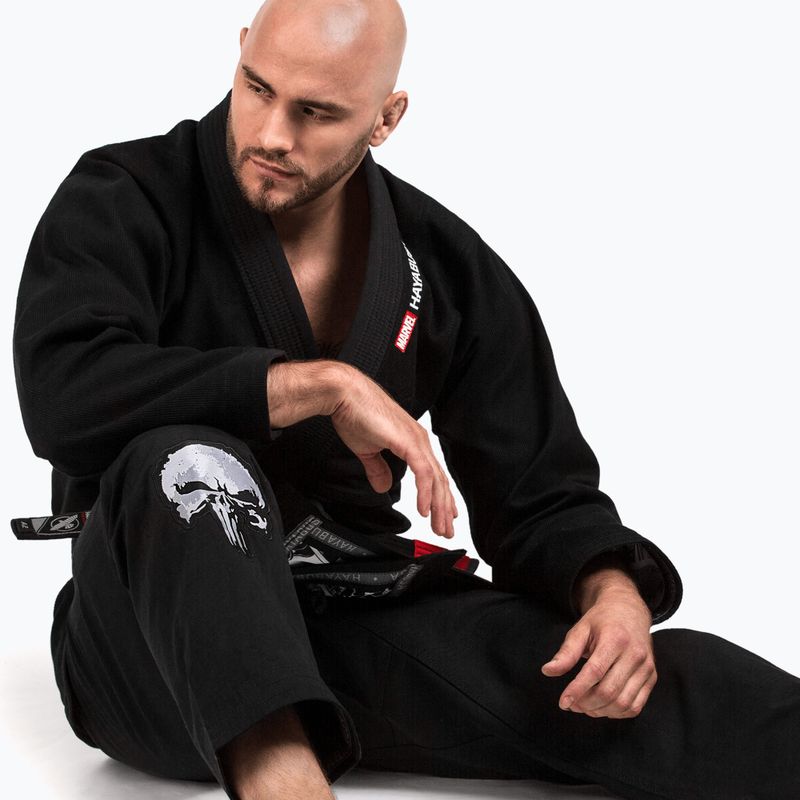 Kimono pro brazilské jiu-jitsu Hayabusa Marvel The Punisher black 8