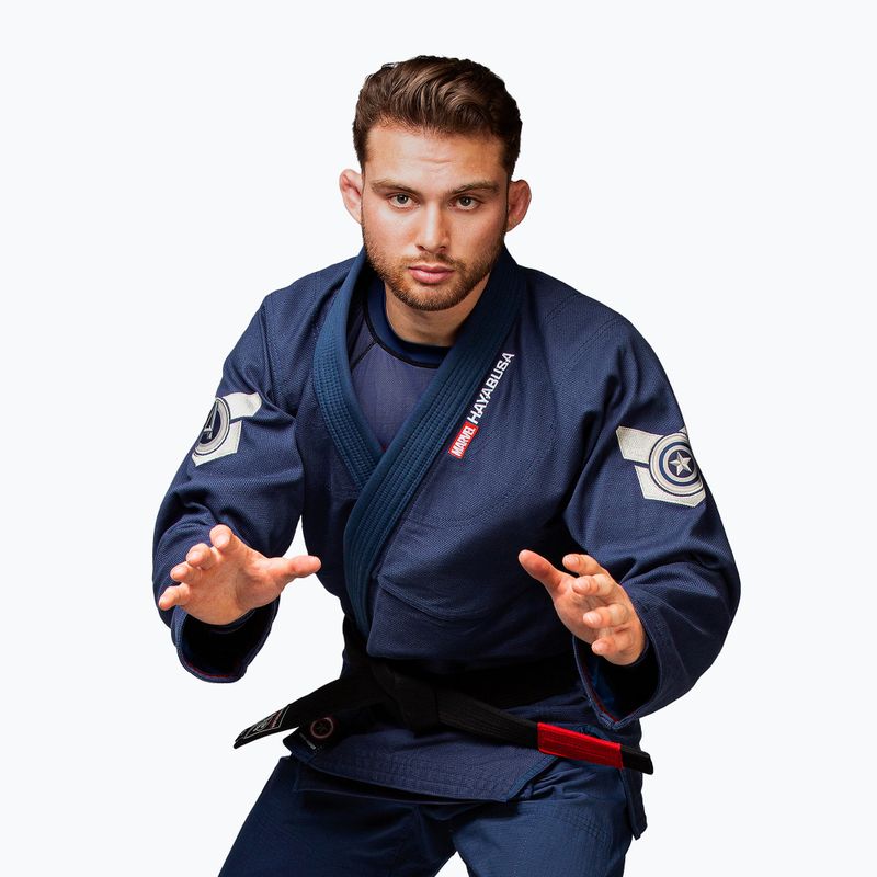 GI pro brazilské jiu-jitsu Hayabusa Marvel's Captain America blue 6