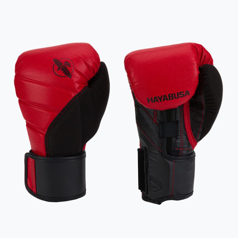 Hayabusa T3 červeno-černé boxerské rukavice T310G 3